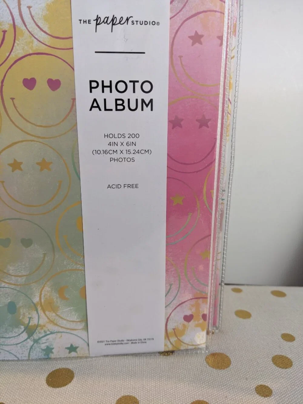 The Paper Studio NWT Smiley Face Photo Album